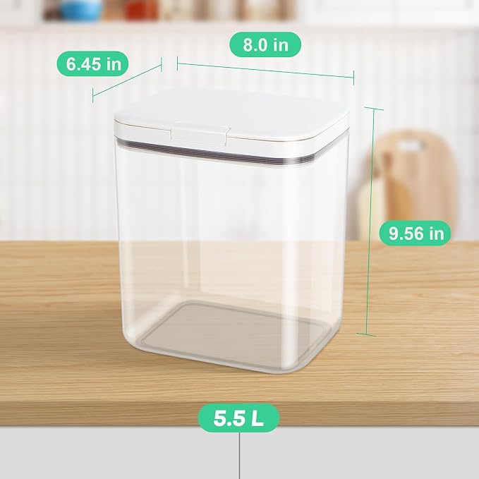 11 Lbs Rice Storage Container 5.8Qt Flour Sugar Containers - Image 5