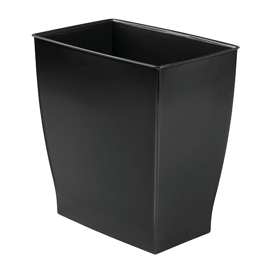 iDesign Small Plastic Bathroom Trash Can, by iDesign