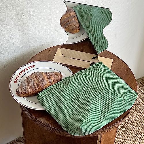 SxoSyo Corduroy Makeup Bags, Large Zipper Cosmetic Pouch - Image 2