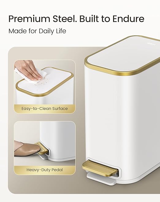 Cesun Small Bathroom Trash Can - Image 4