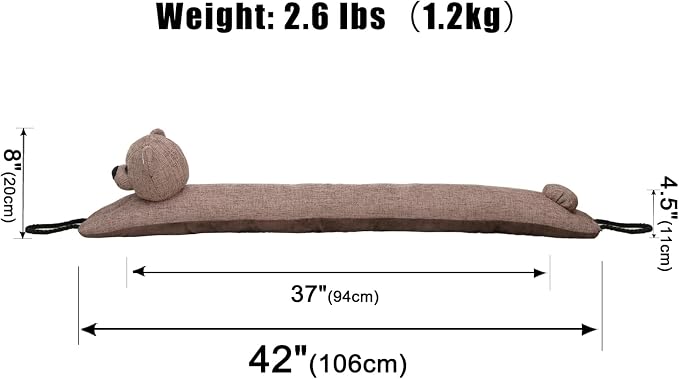 Under Door Draft Stopper Decorative Wind Stopper 42 inch - Image 2