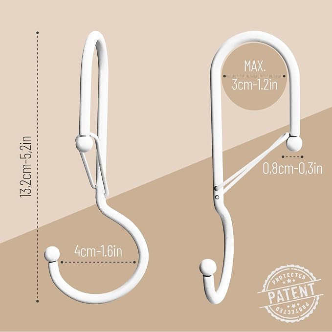 6 Purse Hanger for Closet. Tote Hanger. S-Shaped Hooks S Hooks Twist Design. - Image 3