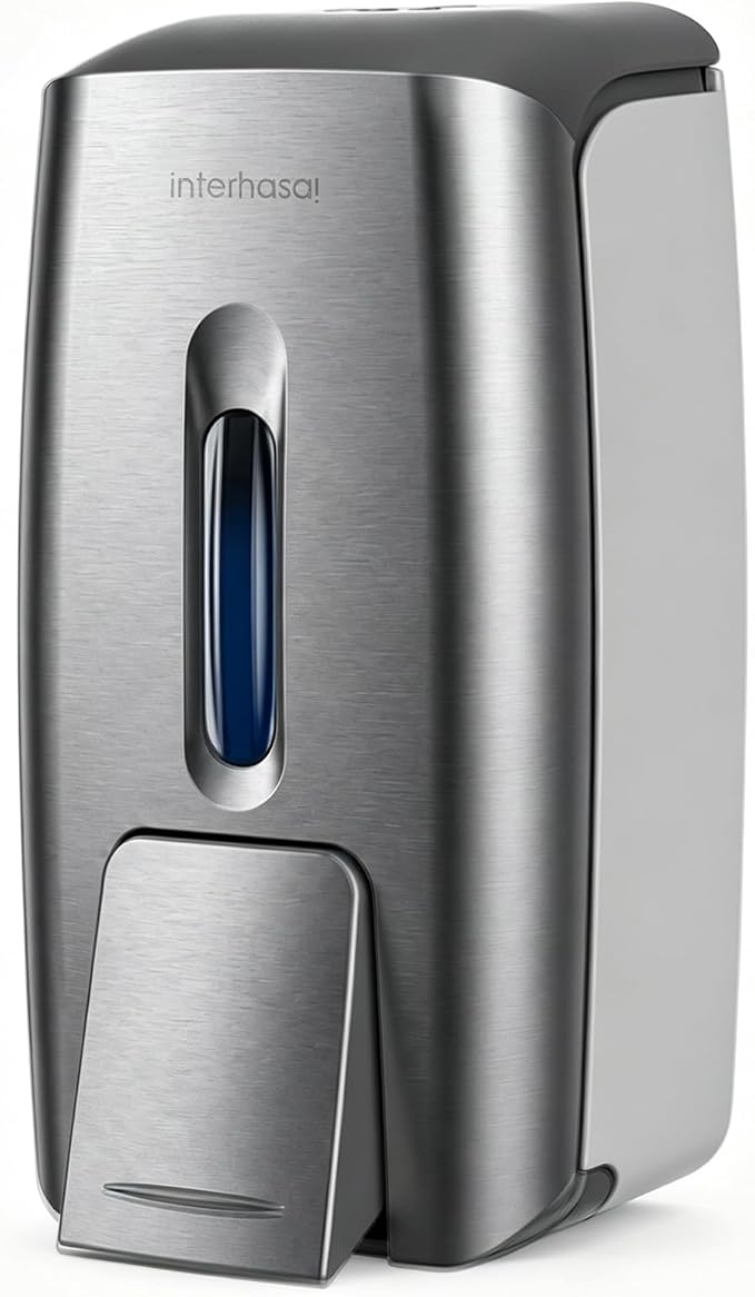 interhasa! Commercial Hand Soap Dispenser Wall Mount | Dual-Lock Design by interhasa