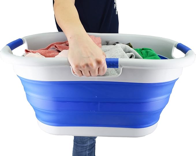 SAMMART 40L Collapsible Plastic Laundry Basket - Image 8