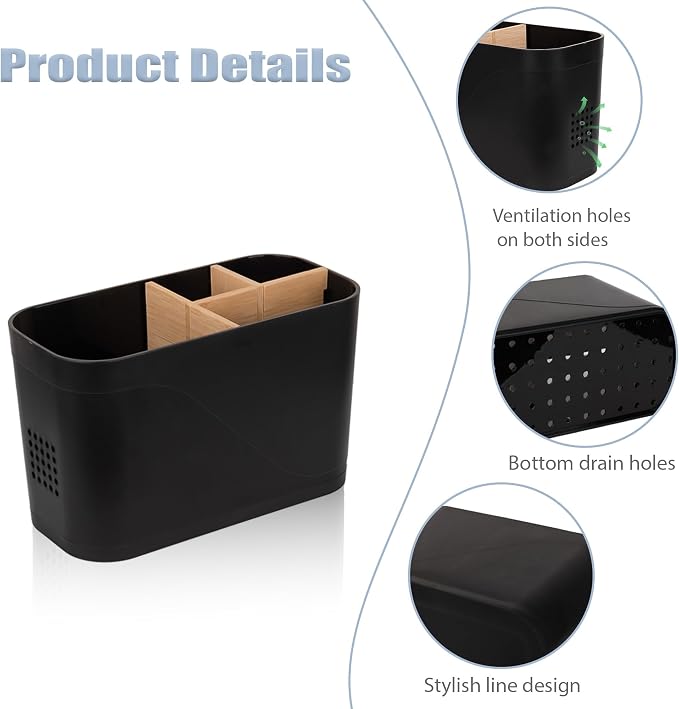 Toothbrush and Toothpaste Holder, 4 Slots - Image 3