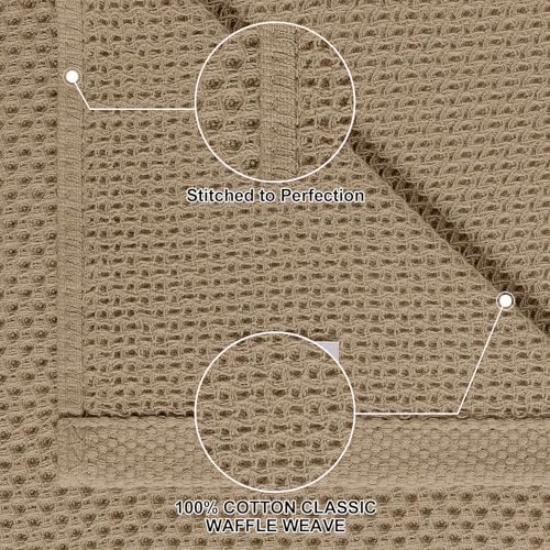 Homaxy 8 Pack 100% Cotton Kitchen Towels and Dishcloths Set - Image 2
