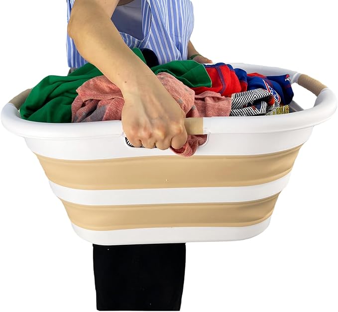 SAMMART 40L Collapsible Plastic Laundry Hamper - Image 5