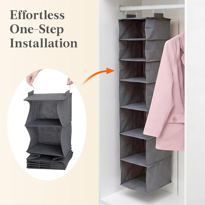 Lifewit 7 Tier Hanging Portable Closet Storage Organizer - Image 6