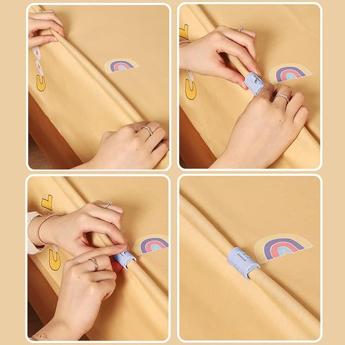 DonLeeving 20 PCS Bed Sheet Grippers Duvet Cover Clips Sheet Clips - Image 3