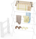 Drying Rack Clothing, 3-Tier Clothes Drying Rack Foldable, Antirust Laundry by Unknown