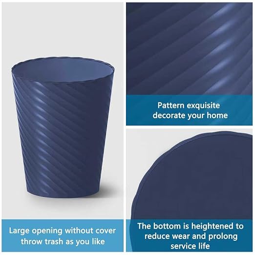 Lysam Bathroom Trash Can 3 Pack, 1.8 Gallon Small Trash Can - Image 4
