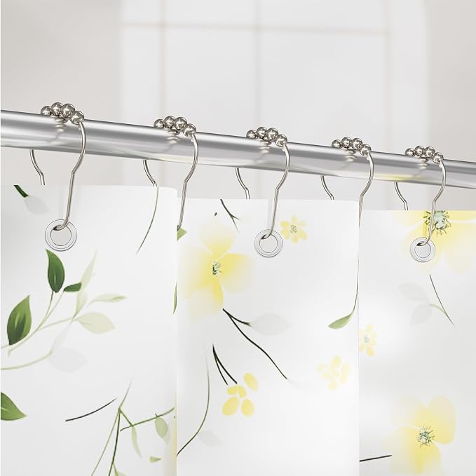 Shower Curtain Hooks, Decorative Rust Proof Stainless Steel Shower Curtain Hooks - Image 9