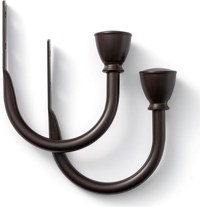 Farmhouse Curtain Holdbacks 2 Pack, Metal Curtain Side Holders - Image 8