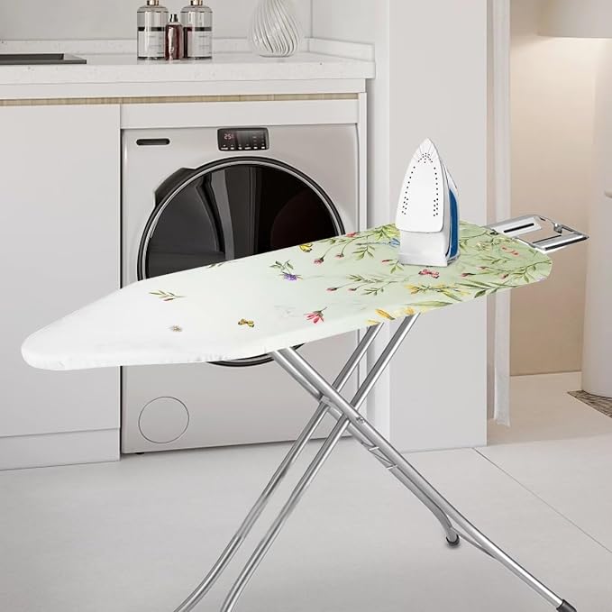 Simple Floral Ironing Board Cover Scorch and Stain Resistant Pressing Cloth - Image 2