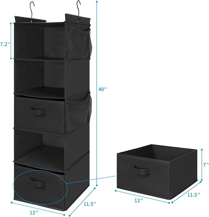 MAX Houser 5-Shelf Hanging Closet Organizer - Image 3
