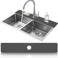 LOPNUR Cuttable Faucet Mat for Kitchen Sink, Extra Long 29 Inch, Dark Grey | by LOPNUR