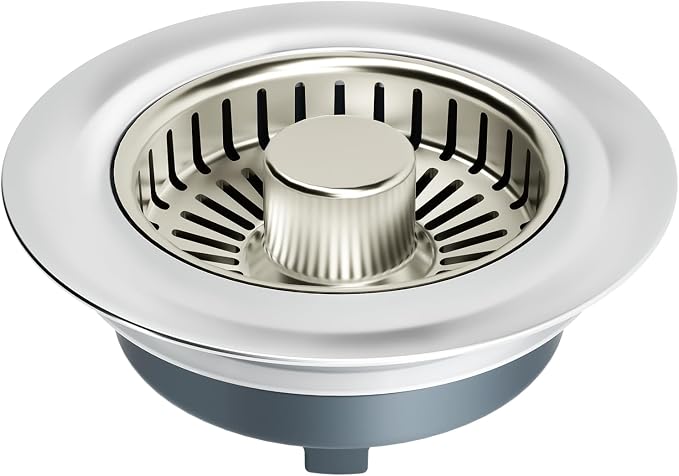 zaa 3 in 1 Kitchen Sink Drain Strainer Stopper Removable Basket Pop-Up by zaa