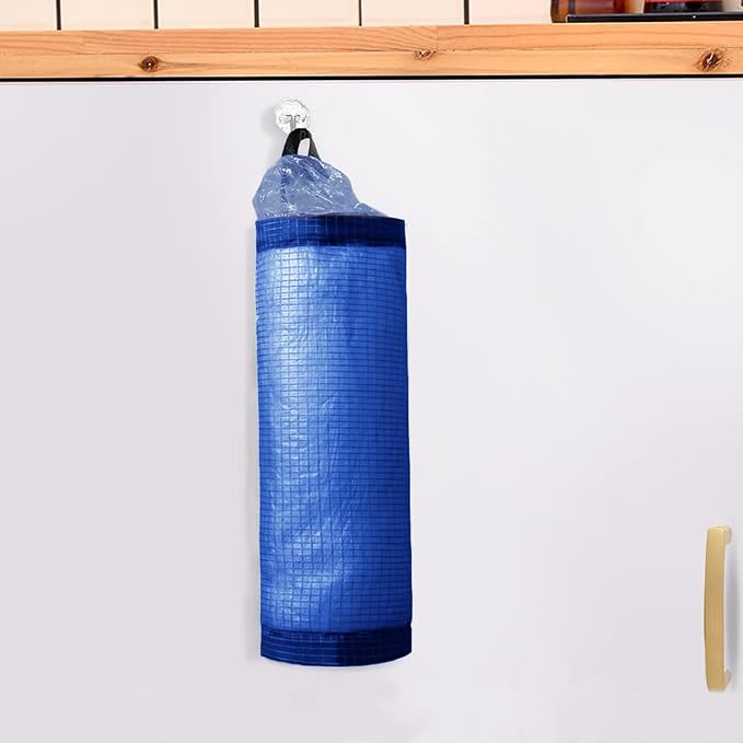 Plastic Bag Holder, Mesh Grocery Bag Holder Hanging Storage Bag Dispenser - Image 6