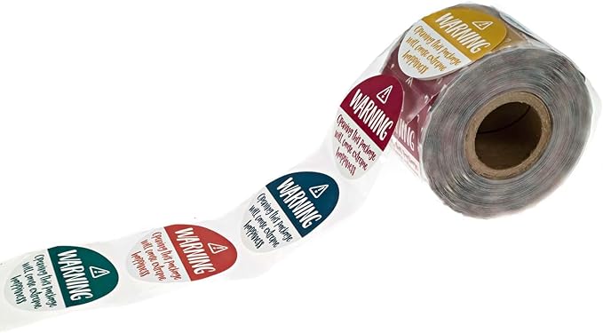 Colorful Adorable Warning: Extreme Happiness Labels / 500 Small Business Package Stickers / 1.5" Happy Mail Labels Envelope Seals/Made in The USA