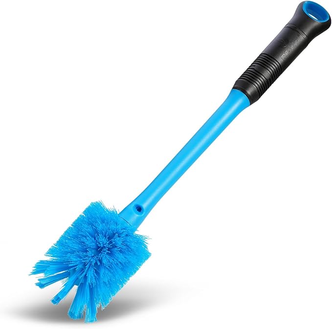 MOSOLAN 2-in-1 Bottle Brush and Straw Cleaner Brush, Breezy Blue, 1 Pack | Long - Image 3