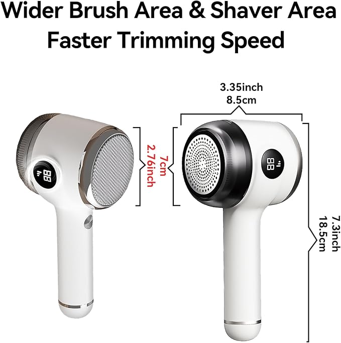 Cordless Rechargeable 2-in-1 Fabric Shaver & Lint Remover - Image 9
