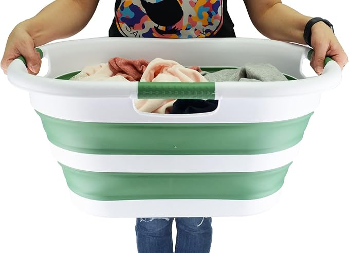 SAMMART 40L Collapsible Plastic Laundry Basket - Image 7