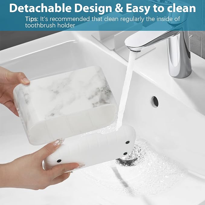 Boperzi Toothbrush Holders for Bathrooms Organizers and Storage, Large Tooth - Image 3