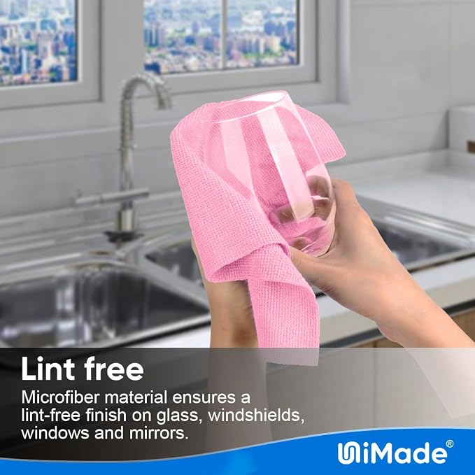 UNIMADE Microfiber Cleaning Cloth, 10 Pack Reusable Microfiber Towels - Image 4