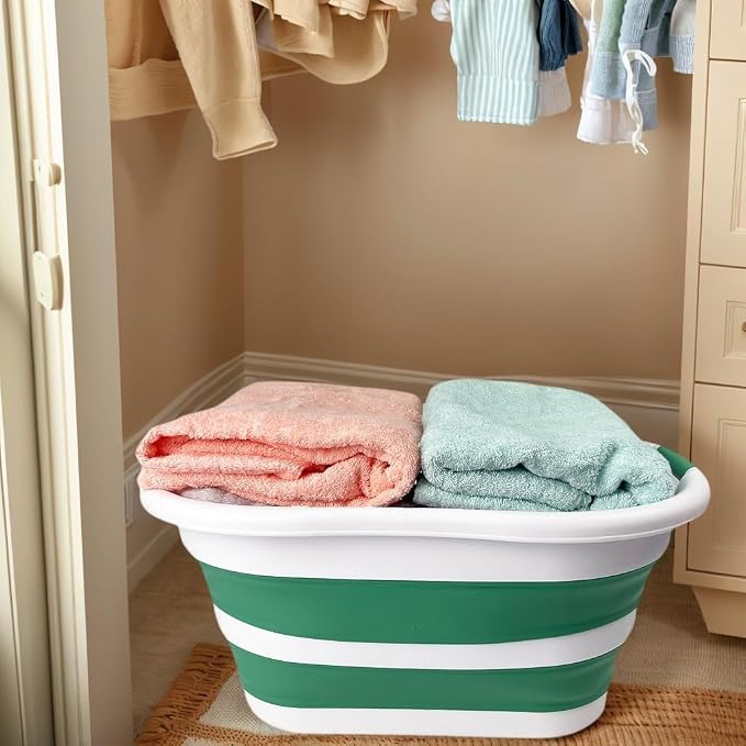 SAMMART 40L Collapsible Plastic Laundry Hamper - Image 3