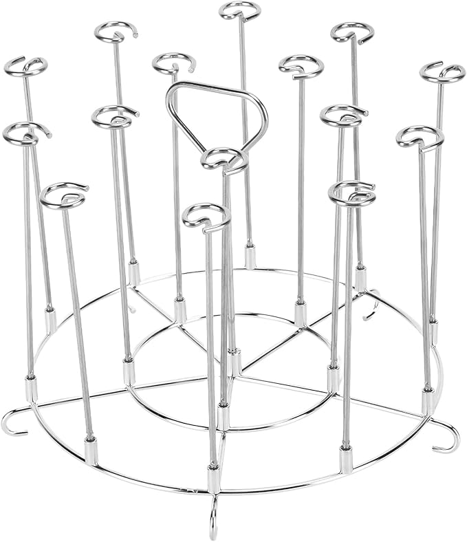 304 Stainless Steel Skewer Stand Set, Multifunction Grill and Dehydration Rack, Fryer Accessories for Pinxia - Food Grade Safety, Durable Design, Ideal for Barbecue and Air Fryer (8QT)