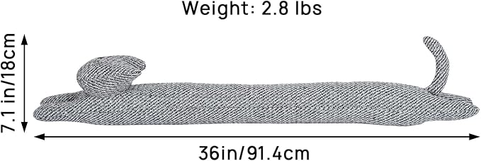 36 Inch 3LB Heavy Duty Under Door Draft Stopper, Decorative Soundproof Door - Image 2