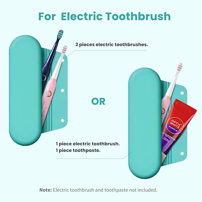 Silicone Electric Toothbrush Travel Case, Manual Toothbrush Travel Cover - Image 2