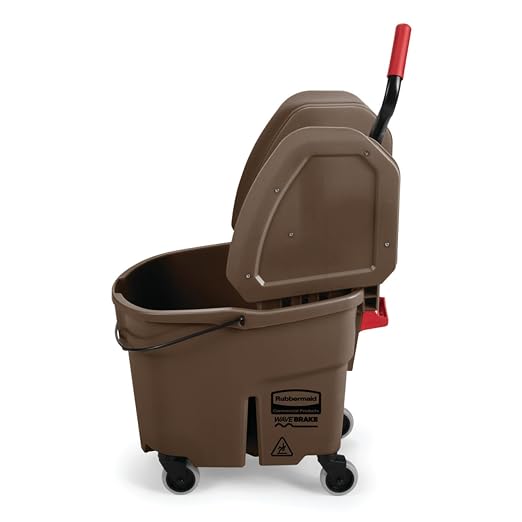 Rubbermaid Commercial Products WaveBrake 35 QT Down-Press Mop Bucket and - Image 3