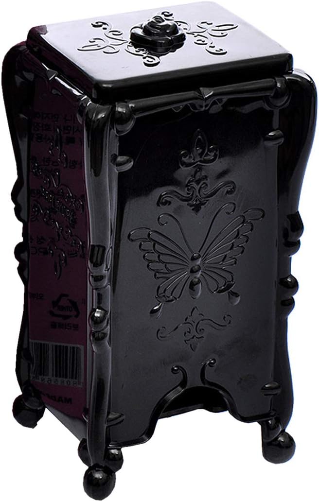 mollensiuer Acrylic Cotton Pads Holder Dispenser Butterfly Pattern Makeup by mollensiuer