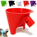 Flour Funnel for Kitchen Aid Mixer, Easy Pour No-Mess Attachment, Anti-Splash Accessory, Fits Tilt-Head 4.5–5 Qt (KSM150), Durable Dishwasher-Safe Baking Tool (Red)