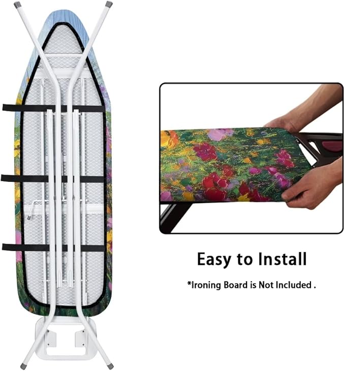 Color Floral Art Print Ironing Board Cover 15X54“ - Image 5
