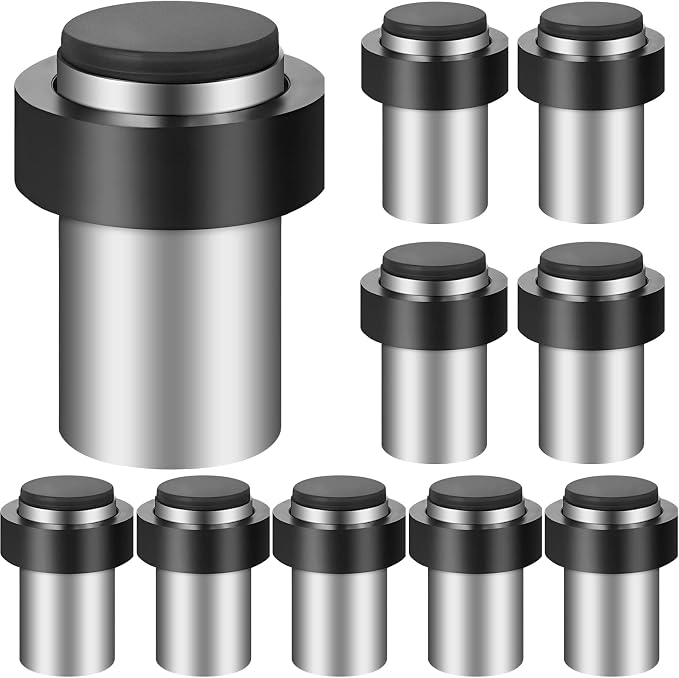Chumia 10 Pcs Floor Mounted Door Stopper Stainless Steel, Wall Protector by Chumia