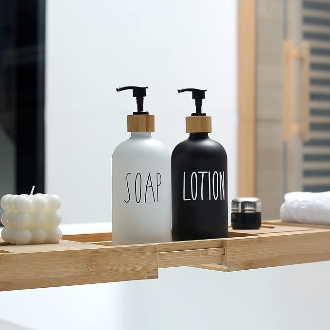MOMEEMO Soap Dispenser Bathroom Set, Suitable - Image 4