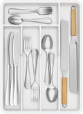 Lifewit Silverware Drawer Organizer Tray, Plastic Cutlery Storage by Lifewit
