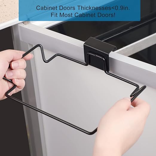 2 Pcs Large Stainless Steel Trash Bag Holder - Image 3