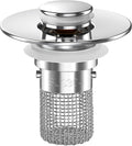 Bathroom Sink Drain Strainer, Pop-up Sink Drain Strainer by Makelifebetter