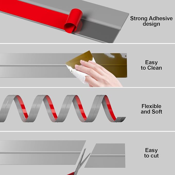Heavy-Duty 2Inch x 36FT Door Weather Stripping, Extra Thick 2mm Door Draft - Image 6