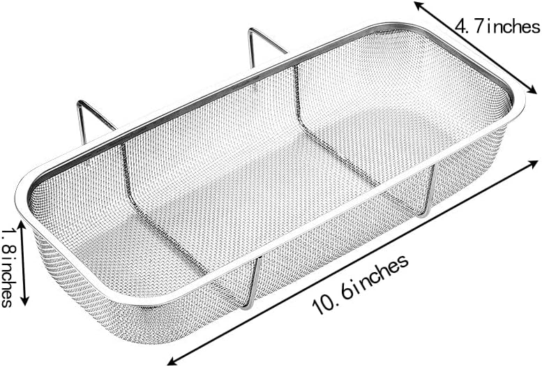 Stainless Steel Side Sink Drain Strainer Basket, Corner Hanging Sink Strainer - Image 4