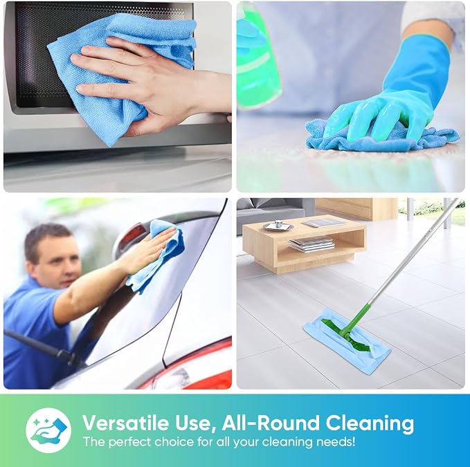 HOMEXCEL Microfiber Cleaning Cloth 20 PK, Towels - Image 6
