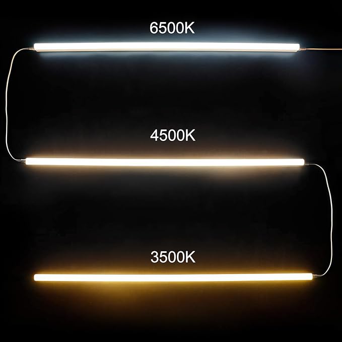 LightingWill LED Shop Light 3FT 14W, Natural White 4000K, Linkable T5 Integrated Fixture, Utility LED Ceiling and Under Cabinet Light, Corded Electric with Built-in ON/Off Switch, 10 Pack