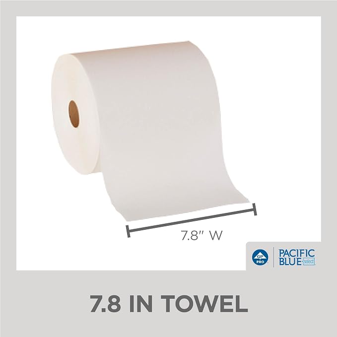 Pacific Blue Select 7.875" Premium 2-Ply Paper Towel Rolls by GP PRO, 350 Feet - Image 4