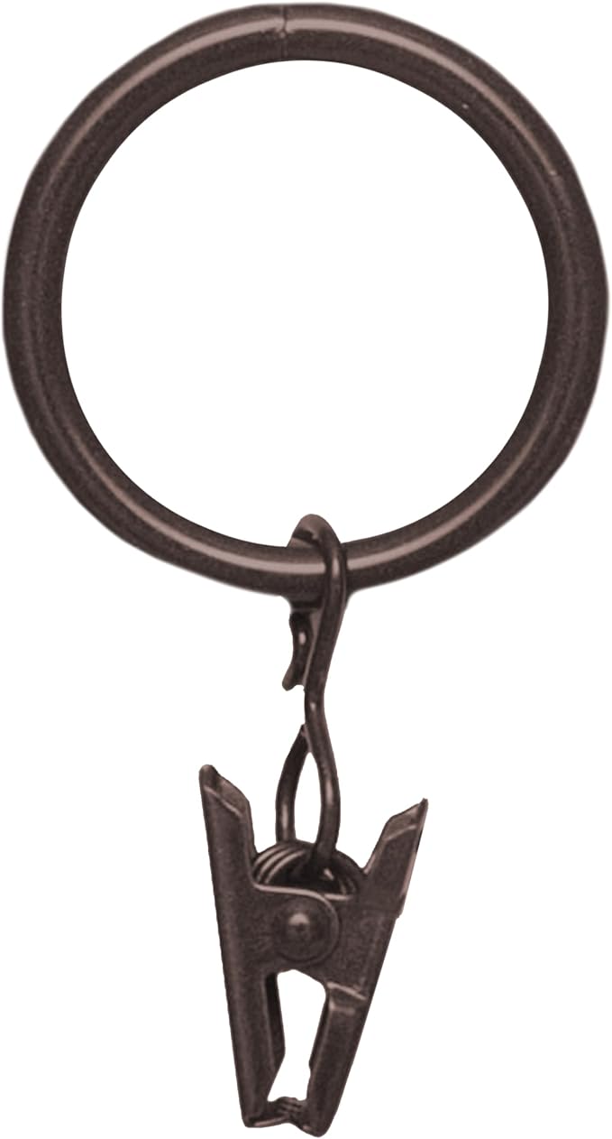 Kenney 5/8 In. To 3/4 In. Clip Curtain Ring by Kenney