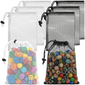 6 Pcs Small Mesh Drawstring Bag, 6 X 8 Inch Polyester Mesh Storage Bags Mini by Unknown