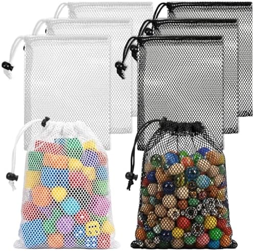 6 Pcs Small Mesh Drawstring Bag, 6 X 8 Inch Polyester Mesh Storage Bags Mini by Unknown