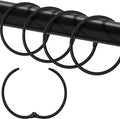 Shower Curtain Hooks Rings, Glide Smoothly Round Shower Rings by LULARINE